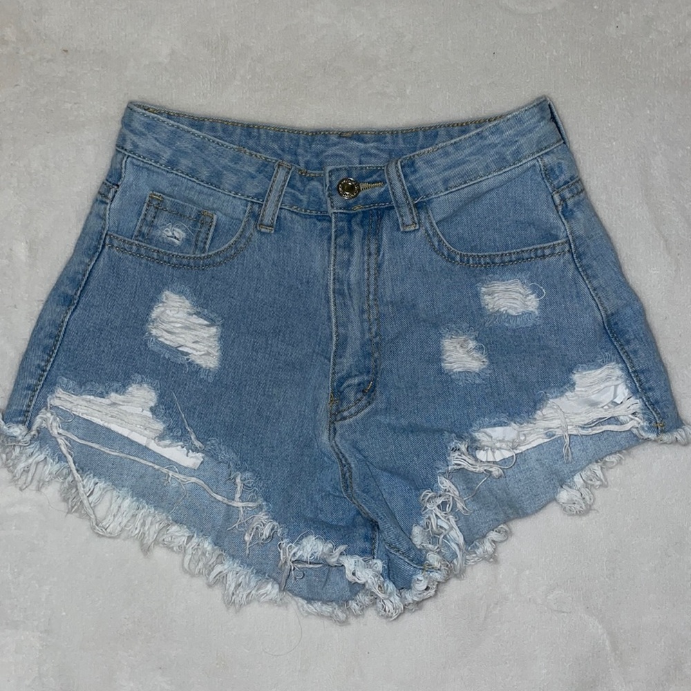 Shein Ripped Jean Shorts: Size XS